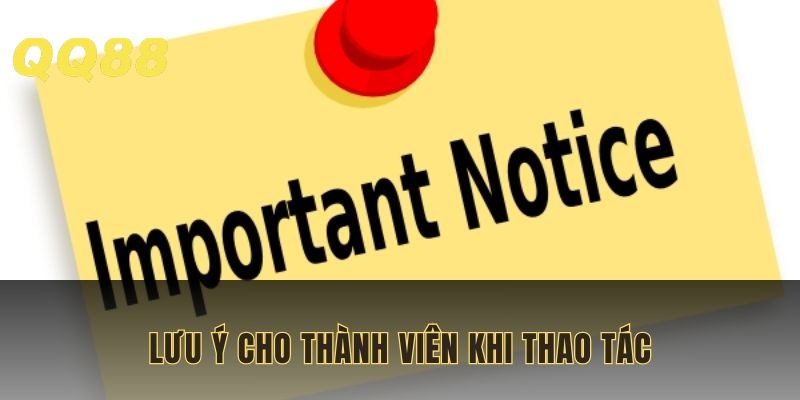 Lưu ý cho người chơi để đăng nhập thành công